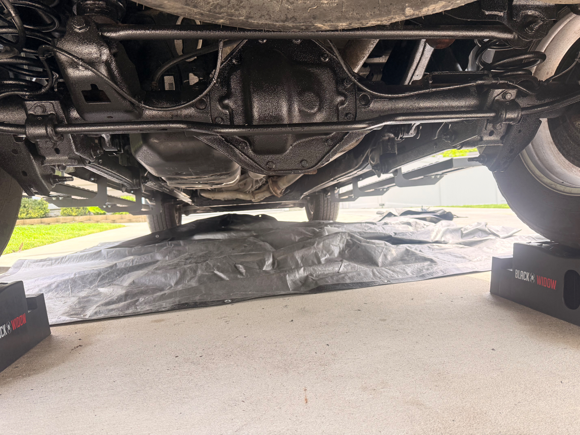 Truck frame after Frame Undercoating — Real Customer Job